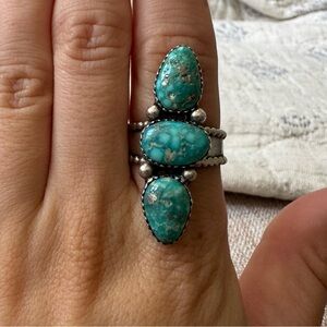 Turquoise Silver Ring 7